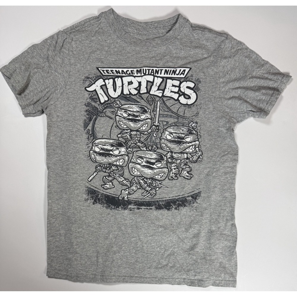 Funko Teenage Mutant Ninja Turtles Shirt Kids Size M Gray